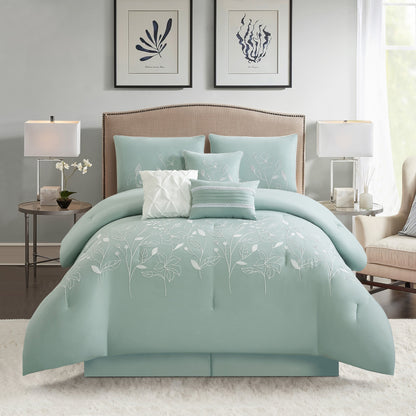 Set copripiumino floreale e botanico Nanshing Taylor da 7 pezzi