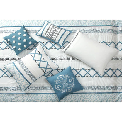 Nanshing Trina Set di piumoni ricamati in stile boho da 15 pezzi