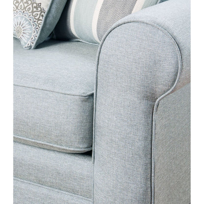 Divano Grande Mist Round Arm Transitional Baby Blue