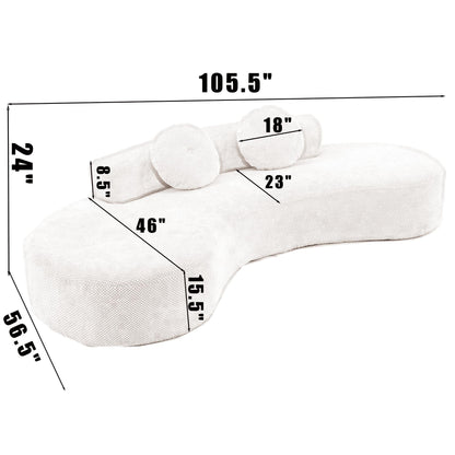 Divano Cloud in velluto a coste grigio con cuscini