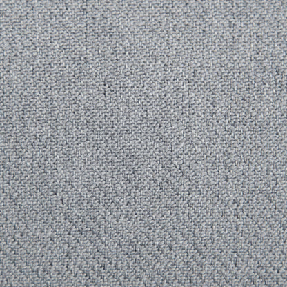 Divano moderno grigio a 3 posti con 79 bottoni, imbottito in lino trapuntato, 2 porte USB e piedino quadrato in plastica solida