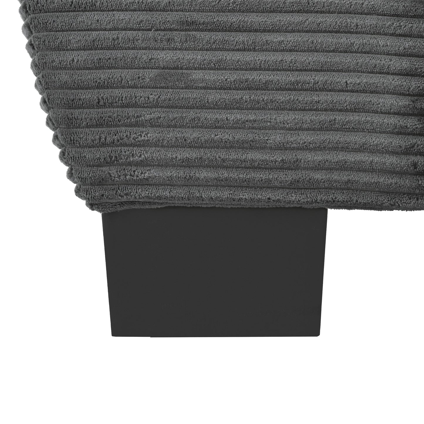 Divano a due posti imbottito in velluto a coste grigio moderno da 85,4 pollici con 2 cuscini decorativi per soggiorno