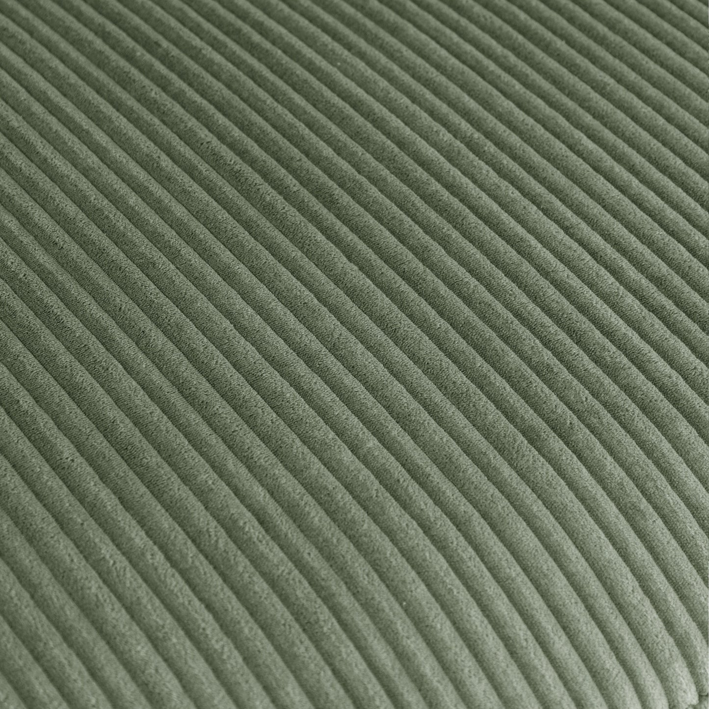 Divano letto in velluto a coste verde da 90'' con pouf staccabili, due cuscini e spazio di archiviazione