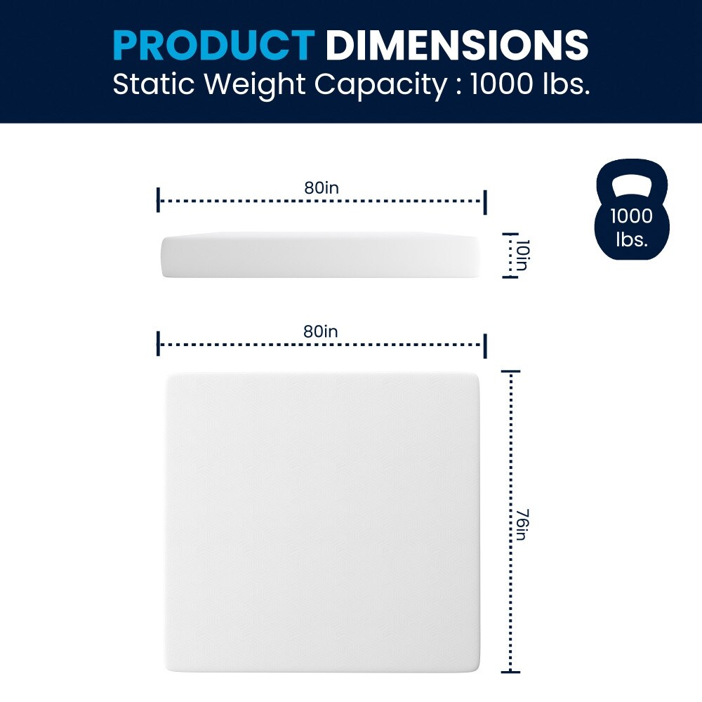 Materasso in memory foam a 3 strati con gel rinfrescante al tè verde in una scatola