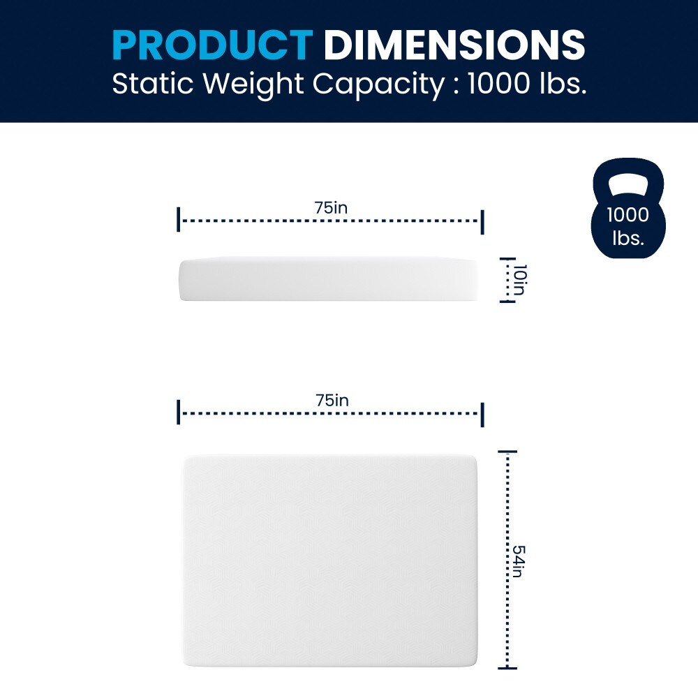 Materasso in memory foam a 3 strati con gel rinfrescante al tè verde in una scatola