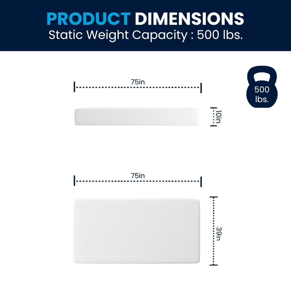Materasso in memory foam a 3 strati con gel rinfrescante al tè verde in una scatola