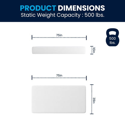 Materasso in memory foam a 3 strati con gel rinfrescante al tè verde in una scatola