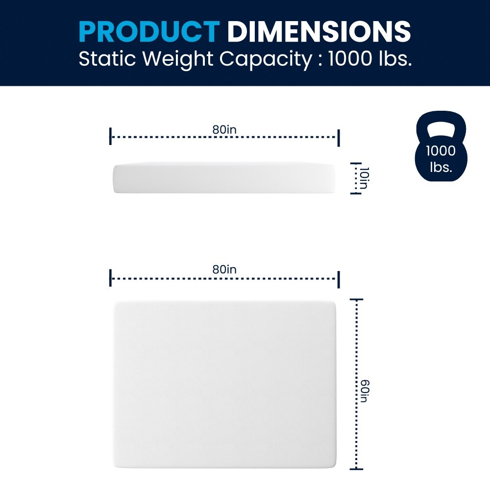 Materasso in memory foam a 3 strati con gel rinfrescante al tè verde in una scatola