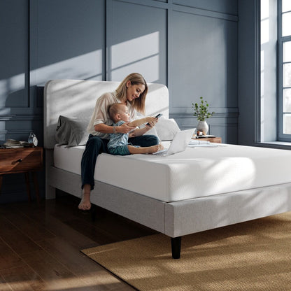 Materasso in memory foam a 3 strati con gel rinfrescante al tè verde in una scatola