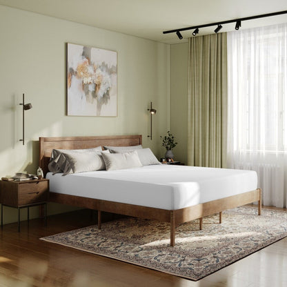 Materasso in memory foam a 4 strati con gel rinfrescante al tè verde in una scatola