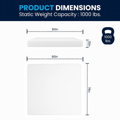 Materasso in memory foam a 4 strati con gel rinfrescante al tè verde in una scatola