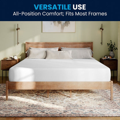 Materasso in memory foam a 4 strati con gel rinfrescante al tè verde in una scatola