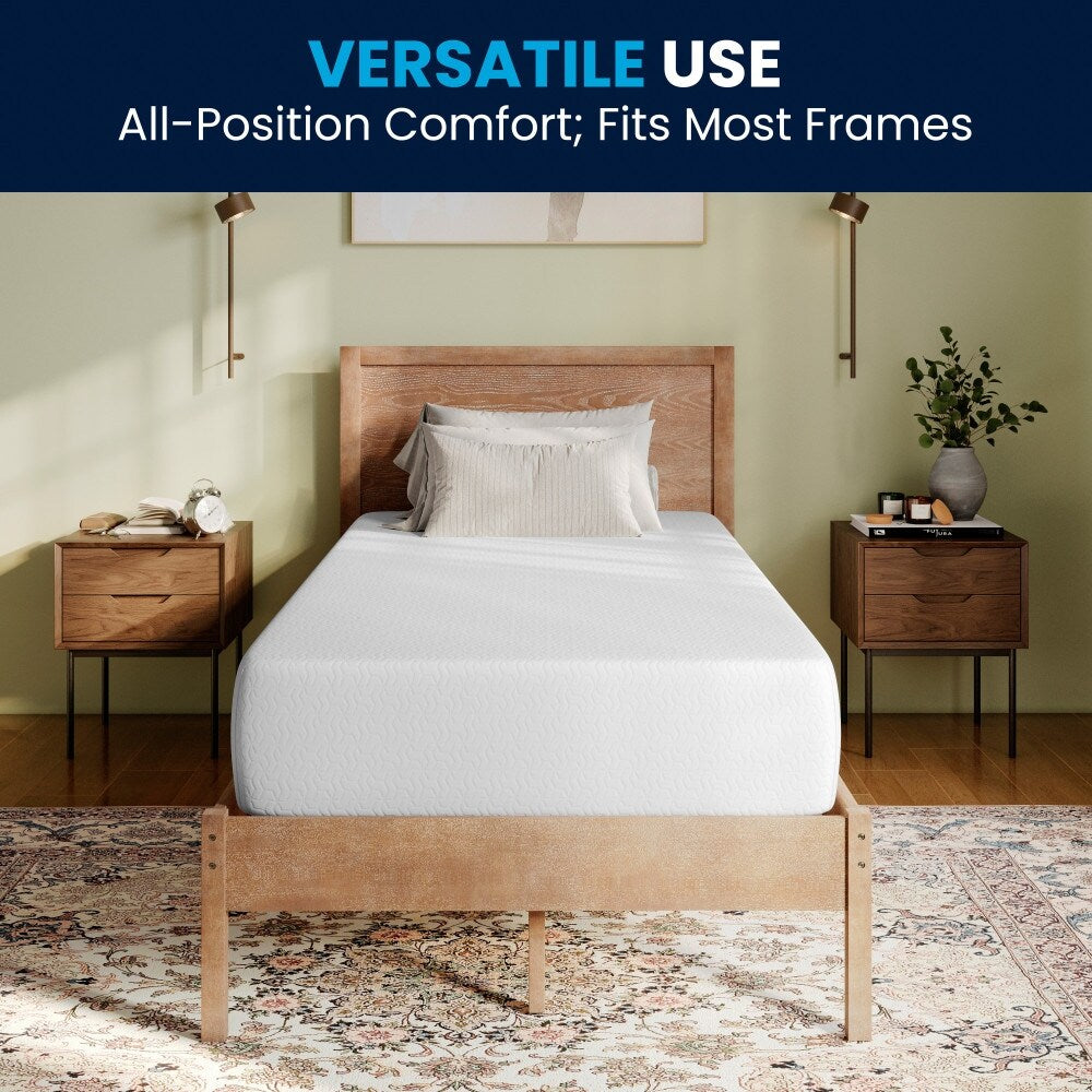 Materasso in memory foam a 4 strati con gel rinfrescante al tè verde in una scatola