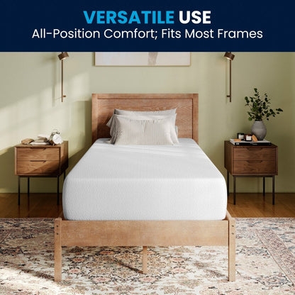 Materasso in memory foam a 4 strati con gel rinfrescante al tè verde in una scatola