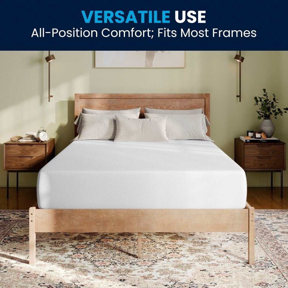 Materasso in memory foam a 4 strati con gel rinfrescante al tè verde in una scatola