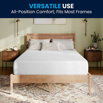 Materasso in memory foam a 4 strati con gel rinfrescante al tè verde in una scatola