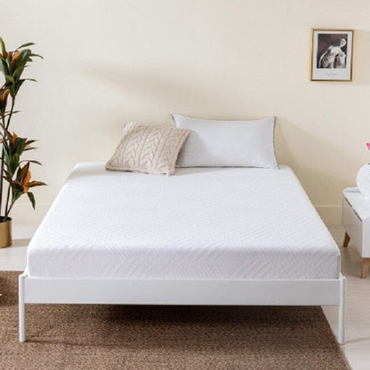 Materasso matrimoniale in memory foam al tè verde, materasso in memory foam in gel da 8 pollici per un sonno fresco, letto in una scatola