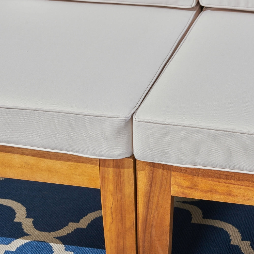 Set di divani componibili da esterno Grenada in legno di acacia da 6 pezzi di Christopher Knight Home