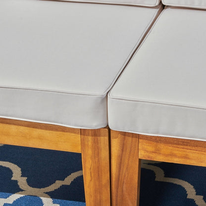 Set di divani componibili da esterno Grenada in legno di acacia da 6 pezzi di Christopher Knight Home