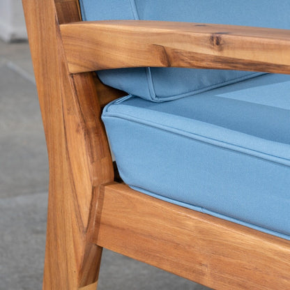 Set di divani componibili da esterno Grenada in legno di acacia da 6 pezzi di Christopher Knight Home