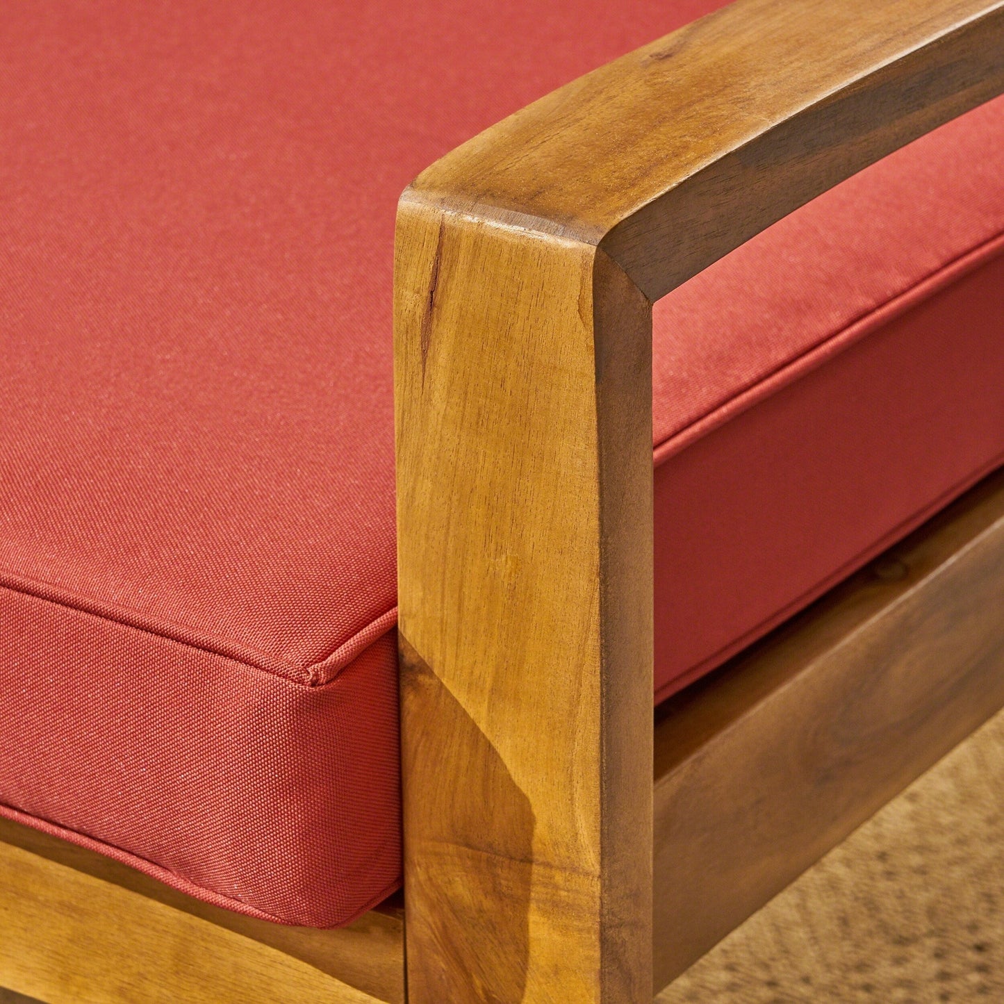 Set di divani componibili da esterno Grenada in legno di acacia da 6 pezzi di Christopher Knight Home