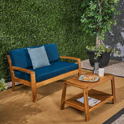Set di tavolini da caffè Grenada Acacia Loveseat di Christopher Knight Home