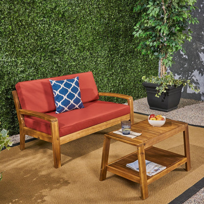 Set di tavolini da caffè Grenada Acacia Loveseat di Christopher Knight Home