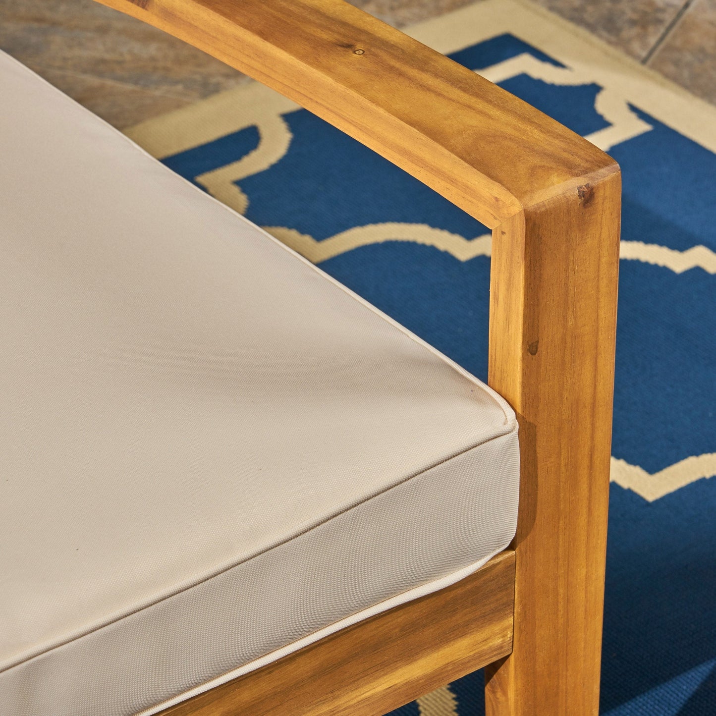 Set di divani componibili da esterno Grenada in acacia di Christopher Knight Home