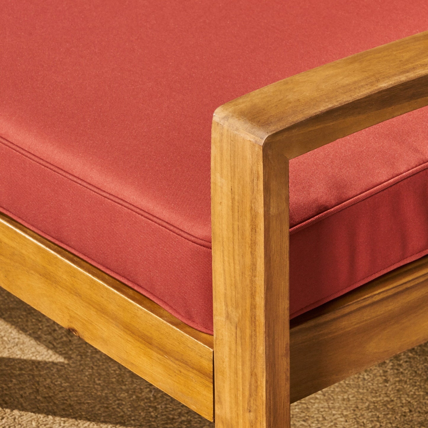 Set di divani componibili da esterno Grenada a 4 posti in acacia di Christopher Knight Home