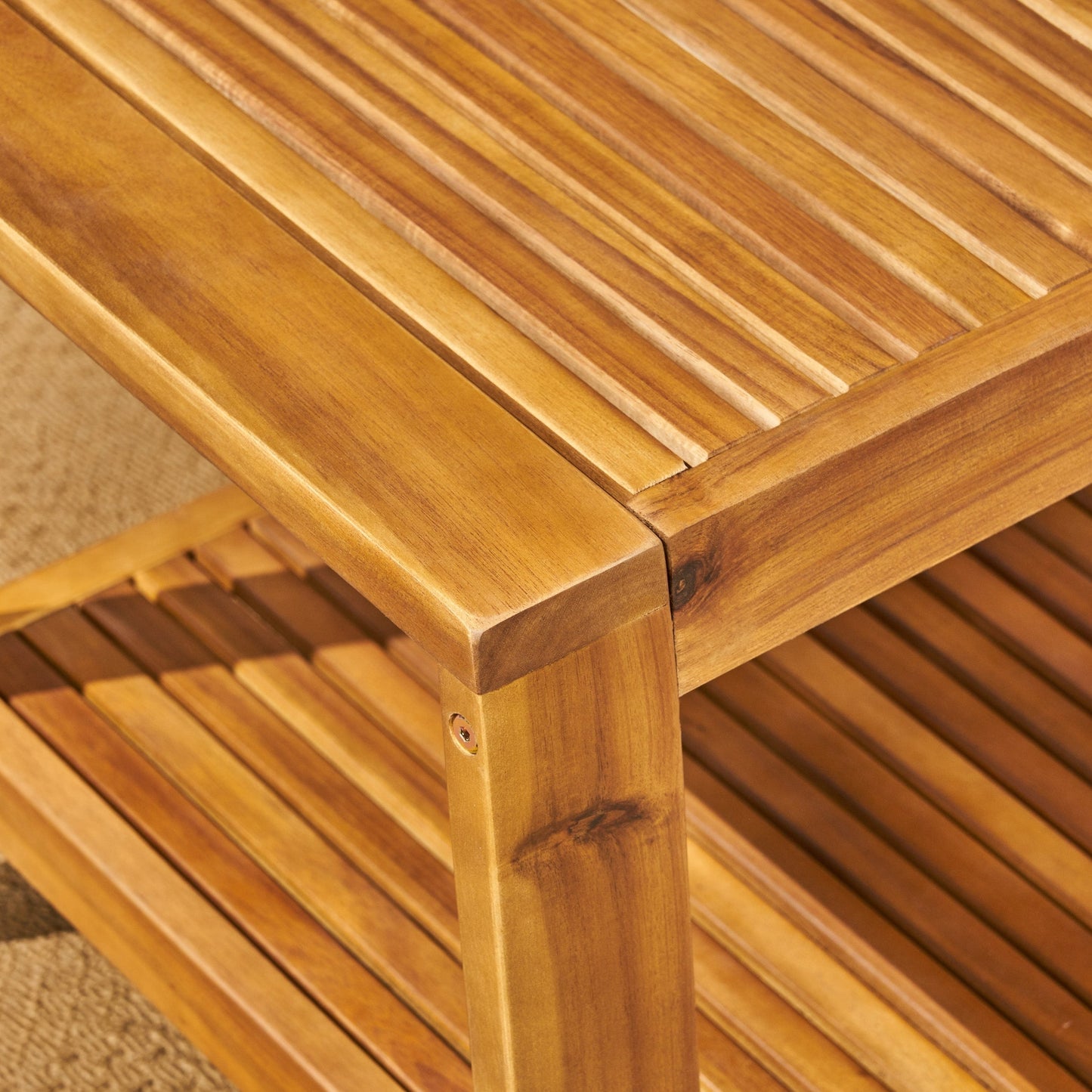 Set di divani componibili da esterno Grenada a 4 posti in acacia di Christopher Knight Home