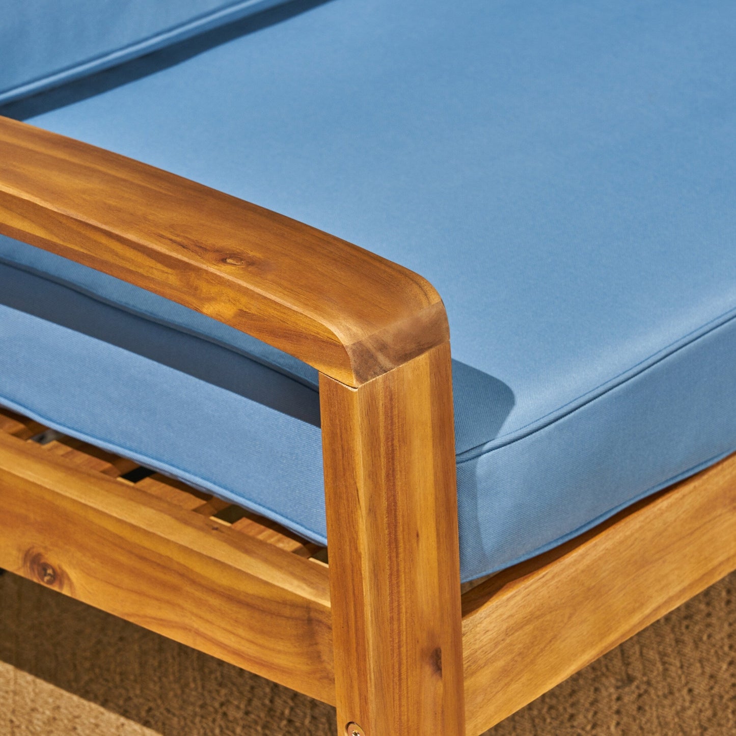 Set di divani componibili da esterno Grenada a 4 posti in acacia di Christopher Knight Home