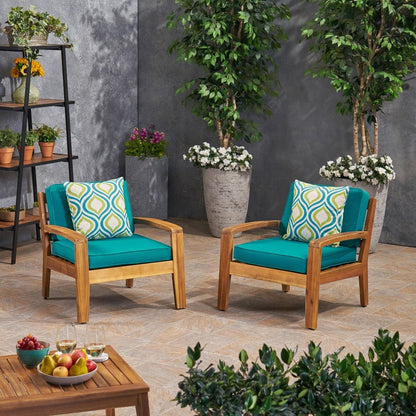 Grenada Outdoor Wood Club Chair (set di 2) di Christopher Knight Home