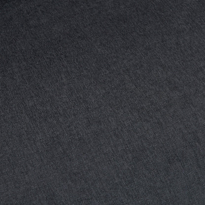 Divano componibile a L grigio da 102,4'' in poliestere a 3 posti con poggiapiedi reversibile