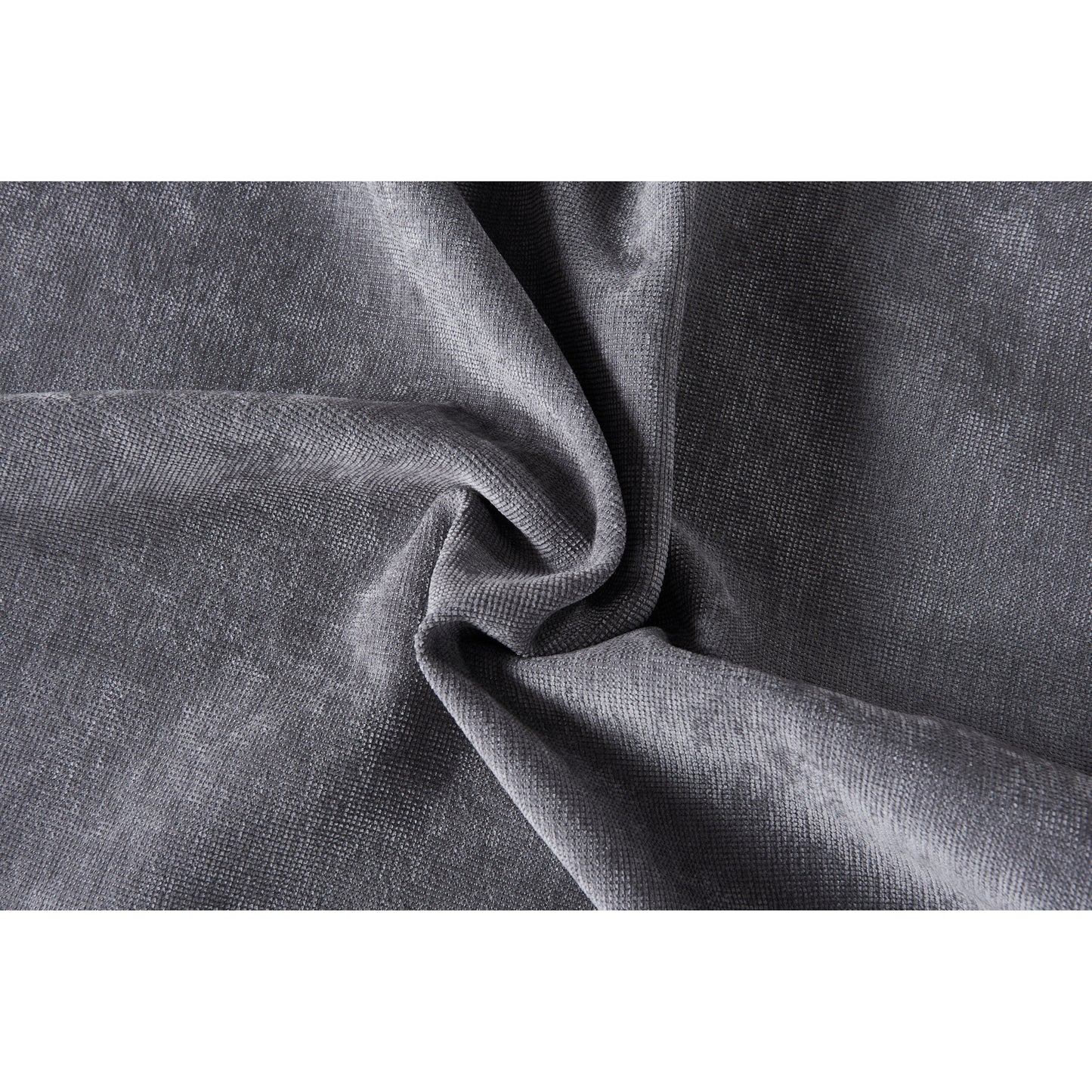 Divano componibile in ciniglia grigio 80.31 con struttura in legno massello per soggiorno