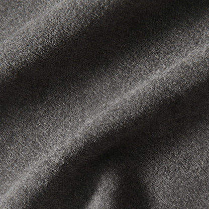 Divano componibile a L da 89'' in velluto grigio a 5 posti con doppi cuscini, struttura in legno robusto e ferro