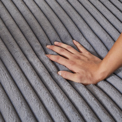 Divano letto componibile moderno grigio 87 Cloud Plush con cuscini per soggiorno