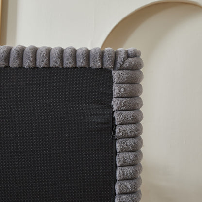 Divano letto componibile moderno grigio 87 Cloud Plush con cuscini per soggiorno