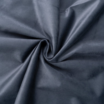 Divano letto estraibile in velluto grigio con contenitore laterale