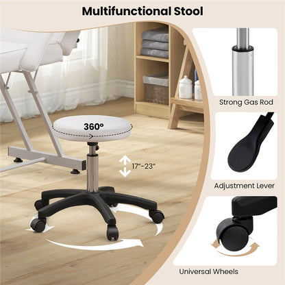 Poltrona per il viso Gymax da 73'' con sgabello idraulico con braccioli staccabili e