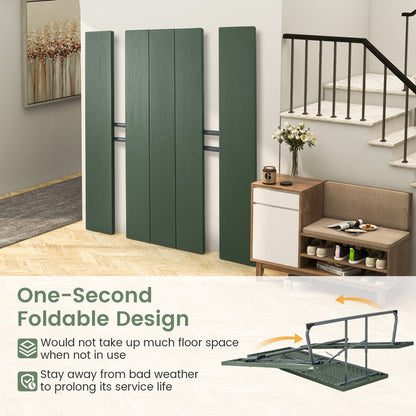 Tavolo da picnic pieghevole Gymax con 2 panche Set da tavolo da campeggio da 6 piedi con