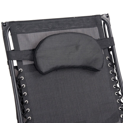 Poltrona reclinabile pieghevole Gymax Zero Gravity con tettuccio parasole