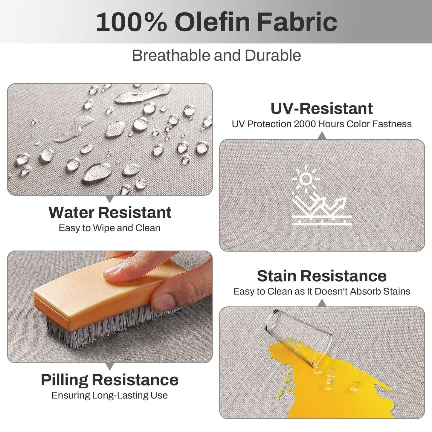 Set di mobili da esterno Gymojoy da 4 pezzi, 2 sedie girevoli, divano a 3 posti e tavolo con braciere da 55.000 BTU