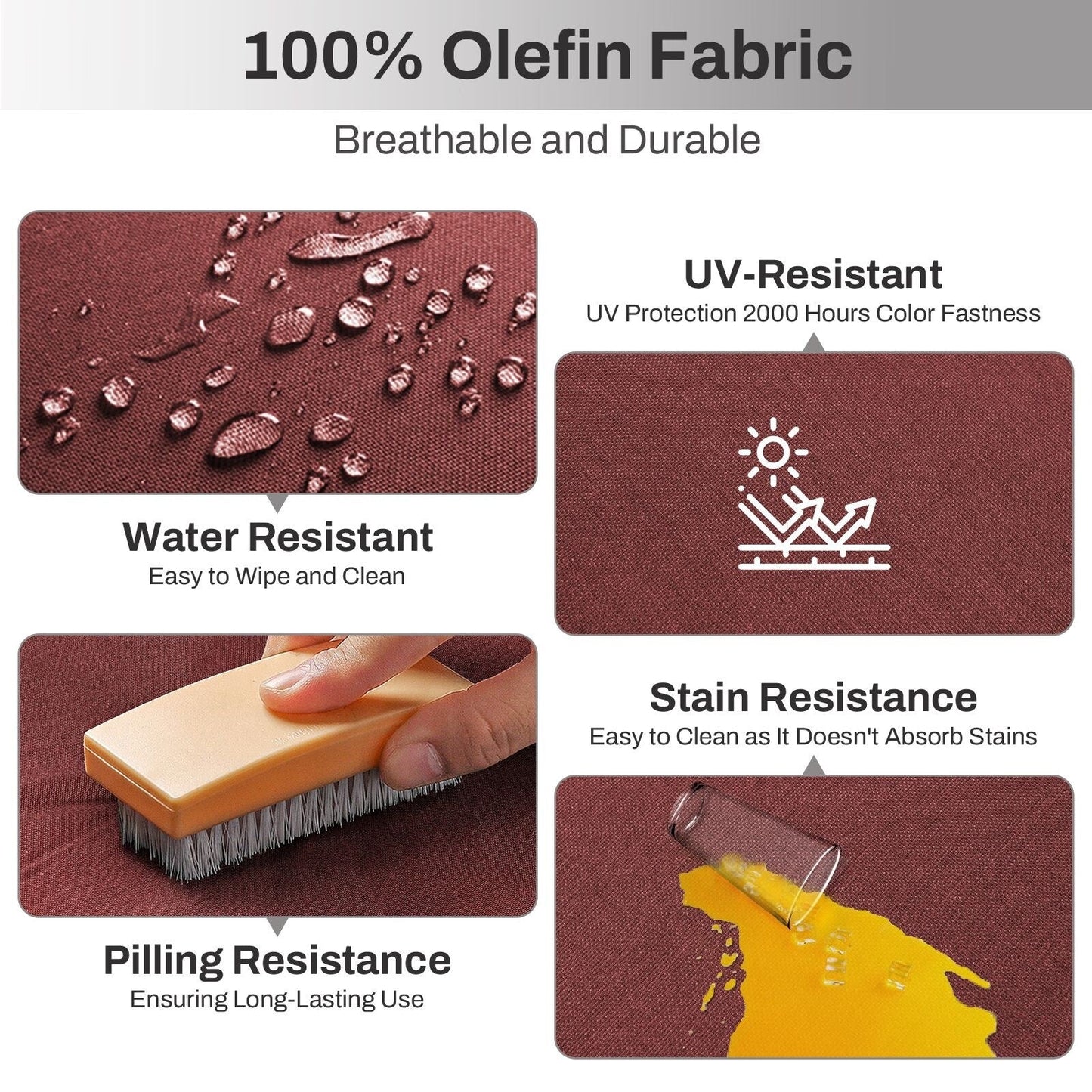 Set di mobili da esterno Gymojoy da 4 pezzi, 2 sedie girevoli, divano a 3 posti e tavolo con braciere da 55.000 BTU