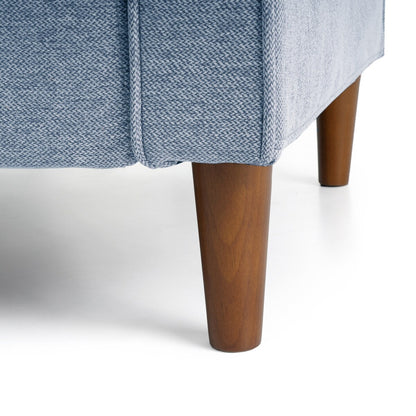 Divano moderno in lino HANA con tasche sui braccioli di Crown Comfort