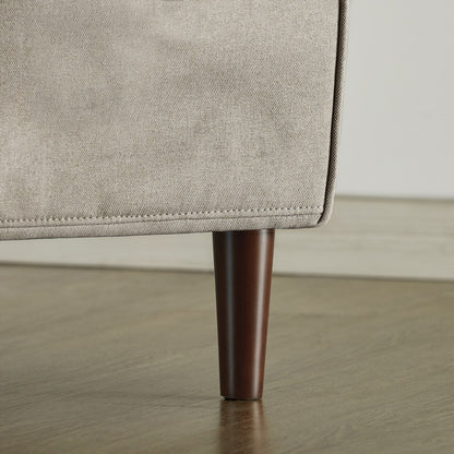 Divano moderno in lino HANA con tasche sui braccioli di Crown Comfort