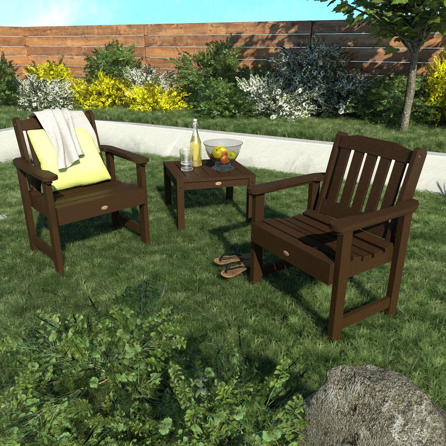 Set da conversazione con sedia da giardino HIGHWOOD Lehigh