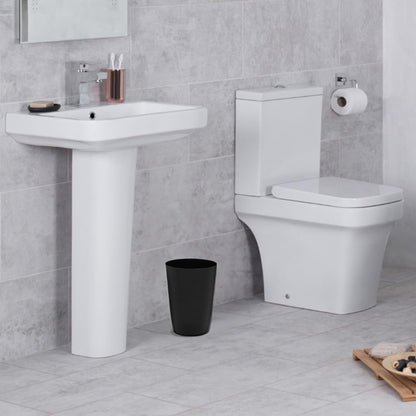 HOLD N' STORAGE - Set di 2 piccoli cestini per la spazzatura con parte superiore aperta per spazi compatti e ristretti - Capacità 1,58 galloni