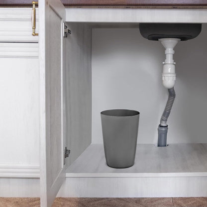 HOLD N' STORAGE - Set di 2 piccoli cestini per la spazzatura con parte superiore aperta per spazi compatti e ristretti - Capacità 1,58 galloni