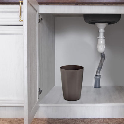 HOLD N' STORAGE - Set di 2 piccoli cestini per la spazzatura con parte superiore aperta per spazi compatti e ristretti - Capacità 1,58 galloni