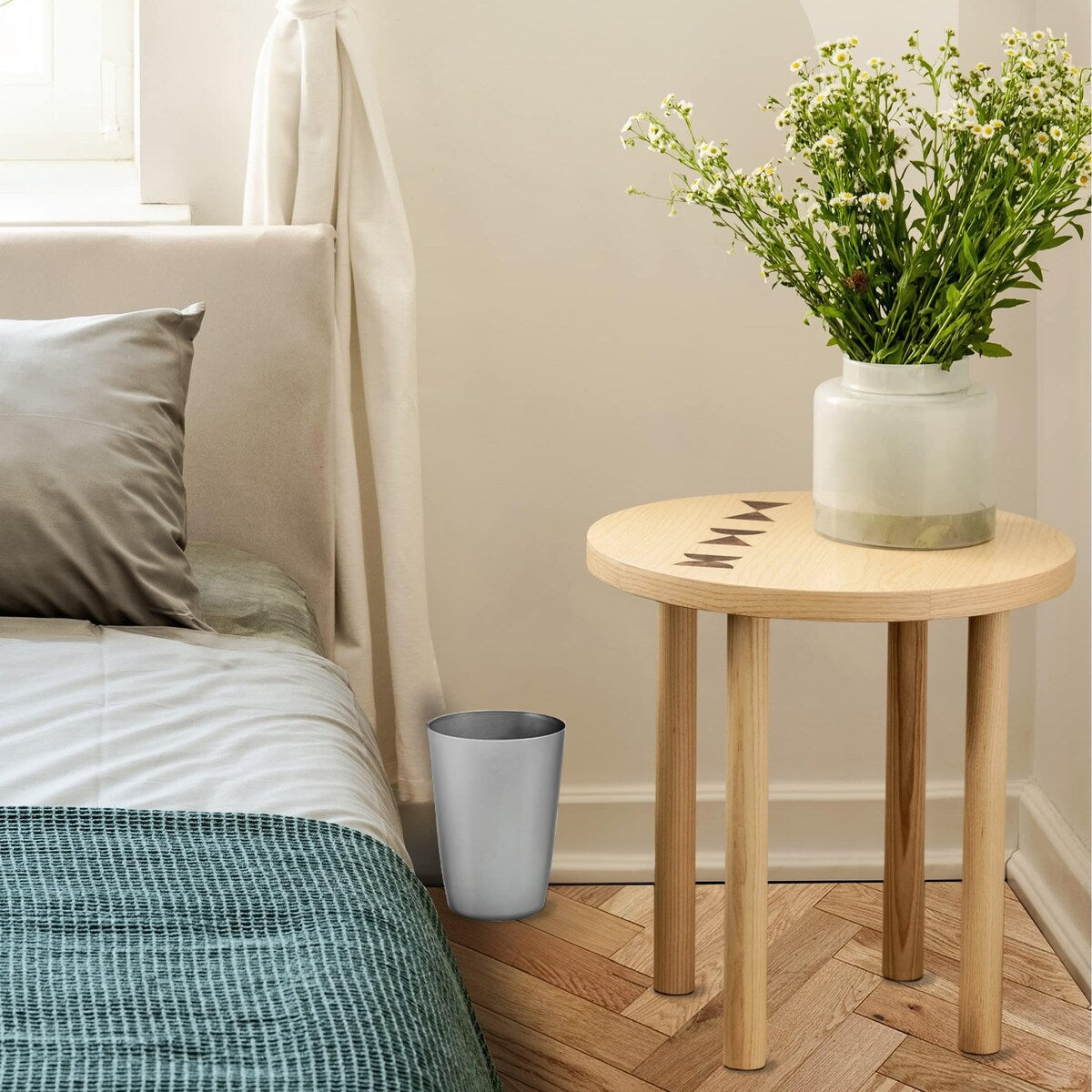 HOLD N' STORAGE - Set di 2 piccoli cestini per la spazzatura con parte superiore aperta per spazi compatti e ristretti - Capacità 1,58 galloni